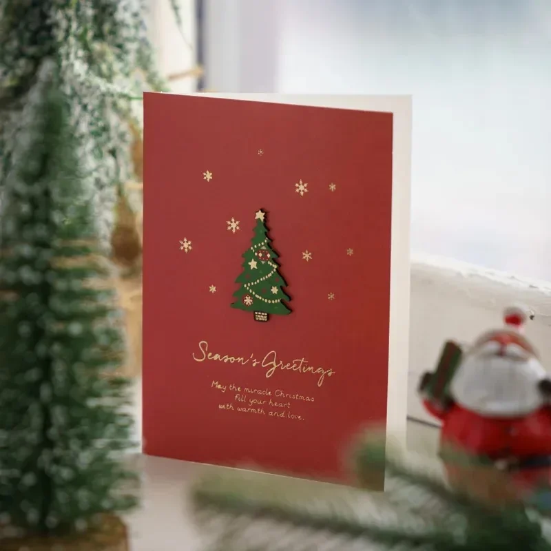 Weihnachtskarten Vintage Heiligabendkarten Geschenkkarten Weihnachtsgrußkarten Handgeschriebene Weihnachtskarten