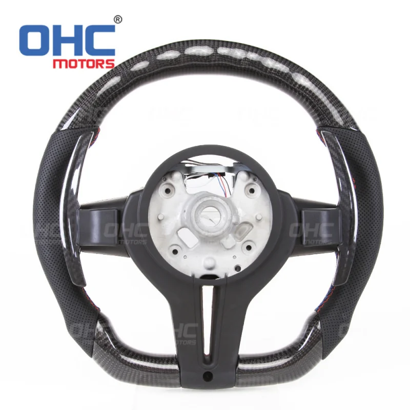 For BMW M2M3M4M5M6 f10f30 LED carbon fiber car modified steering wheel assembly