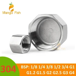 1/5/10 PCS 304 stainless steel inner silk tube cap/head/tube plug pipe fittings 1/8