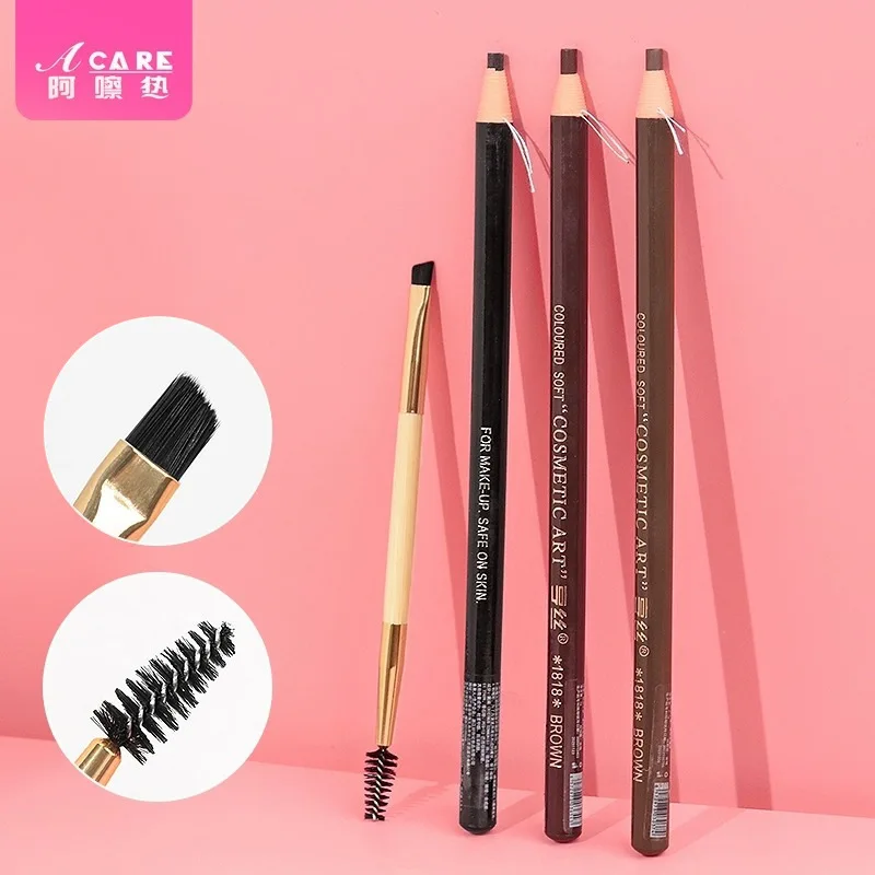 DX01/Eyebrow brush/C1PQ0-Makeup Brush Portable Eye Brush Beginner Eyebrow Curling Tool Makeup Novice Double-Headed Brush