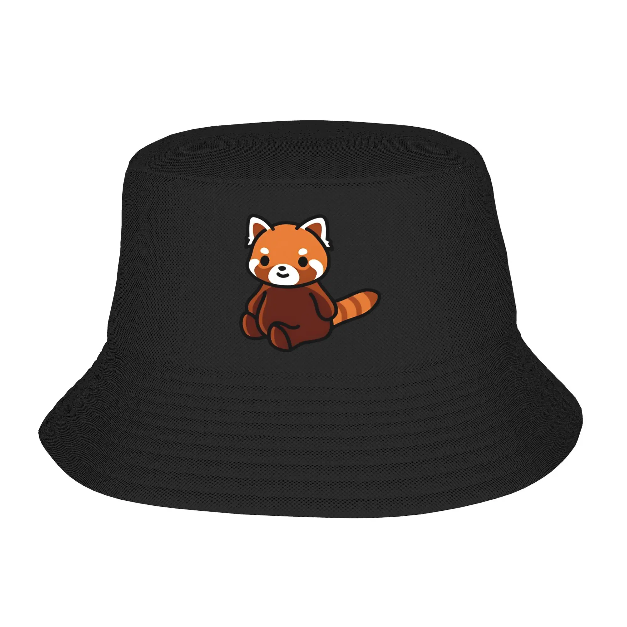 Unisex Red Panda  Bucket Hat  Portable Fisherman Hats Summer Fashion Hunting Caps Outdoor Graphic Sun Hat