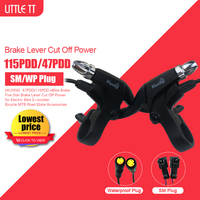 WUXING Ebike Brake Lever Cut Off Power 115PDD 47PDD Waterproof SM Connector Plug Electric Bicycle E-Scooter Ebrake Accessory