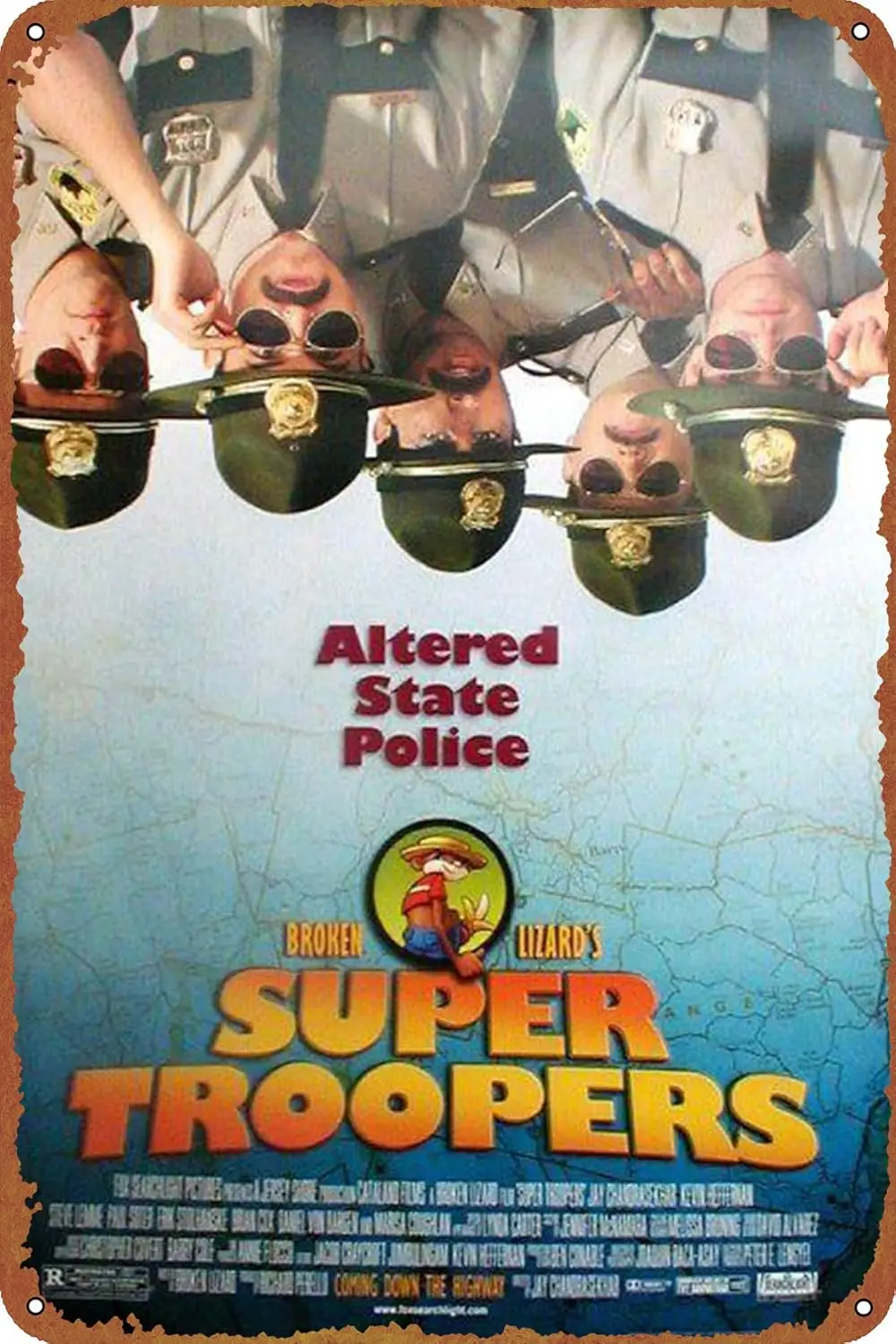 Super Troopers Tin Sign Retro Metal Movie Poster Art Wall Home Decor 8x12 Inches