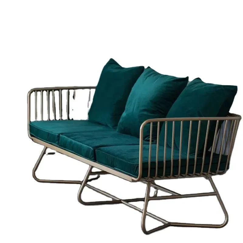 Scandinavian Modern Style 1 2 3 Seater Living Room Segmented High Back Sofa Furniture with Iron Frame