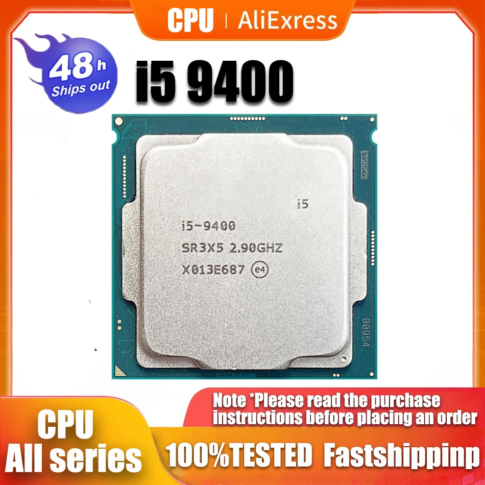 

Used Core i5 9400 2.9GHz Six-Core Six-Thread CPU 65W 9M Processor LGA 1151