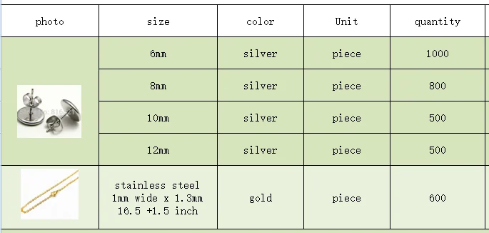 Customized order gold stainless steel gold chains and clasps