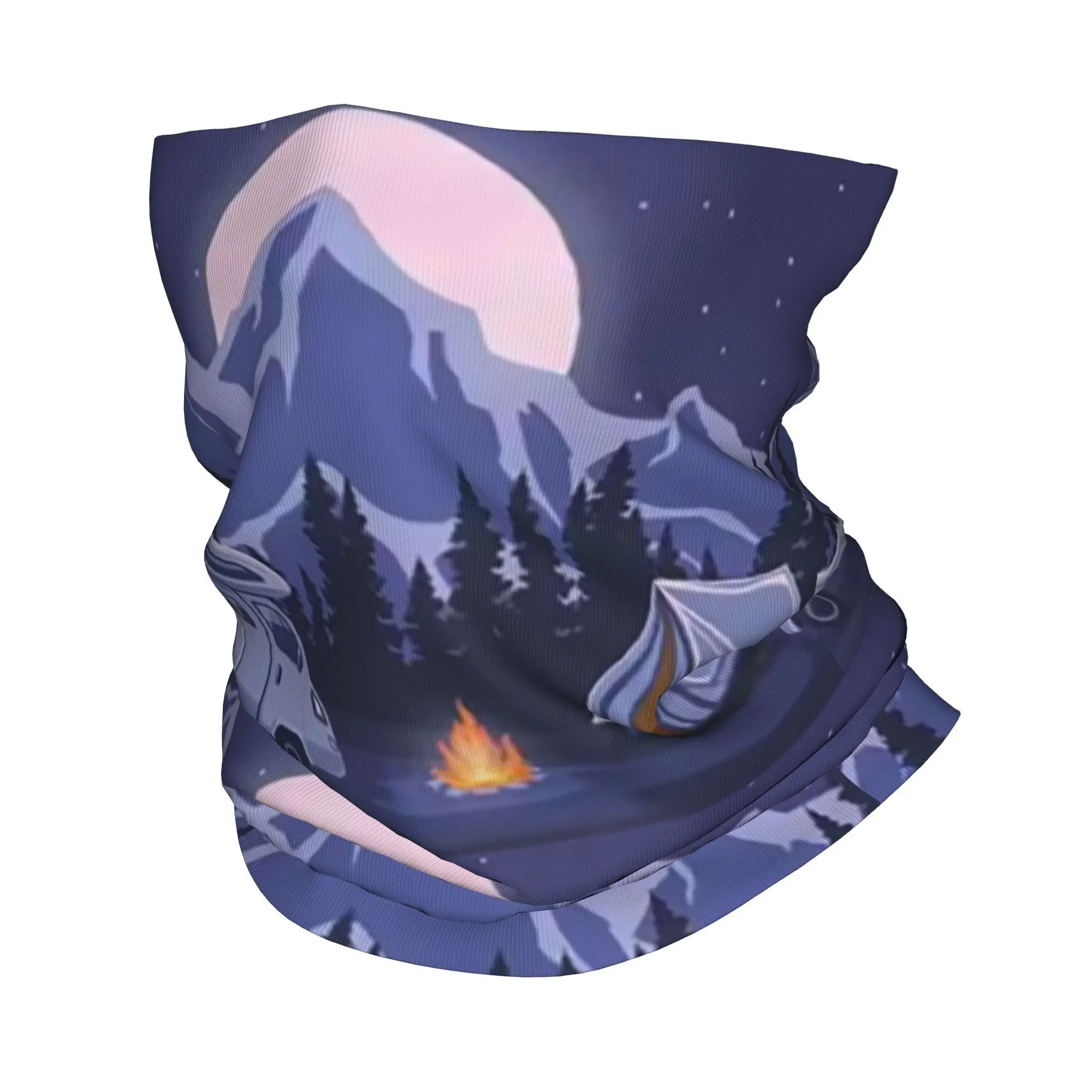 

Happy Campers Bandana Neck Cover Printed Wrap Mask Scarf Multi-use Balaclava Running Unisex Adult Windproof