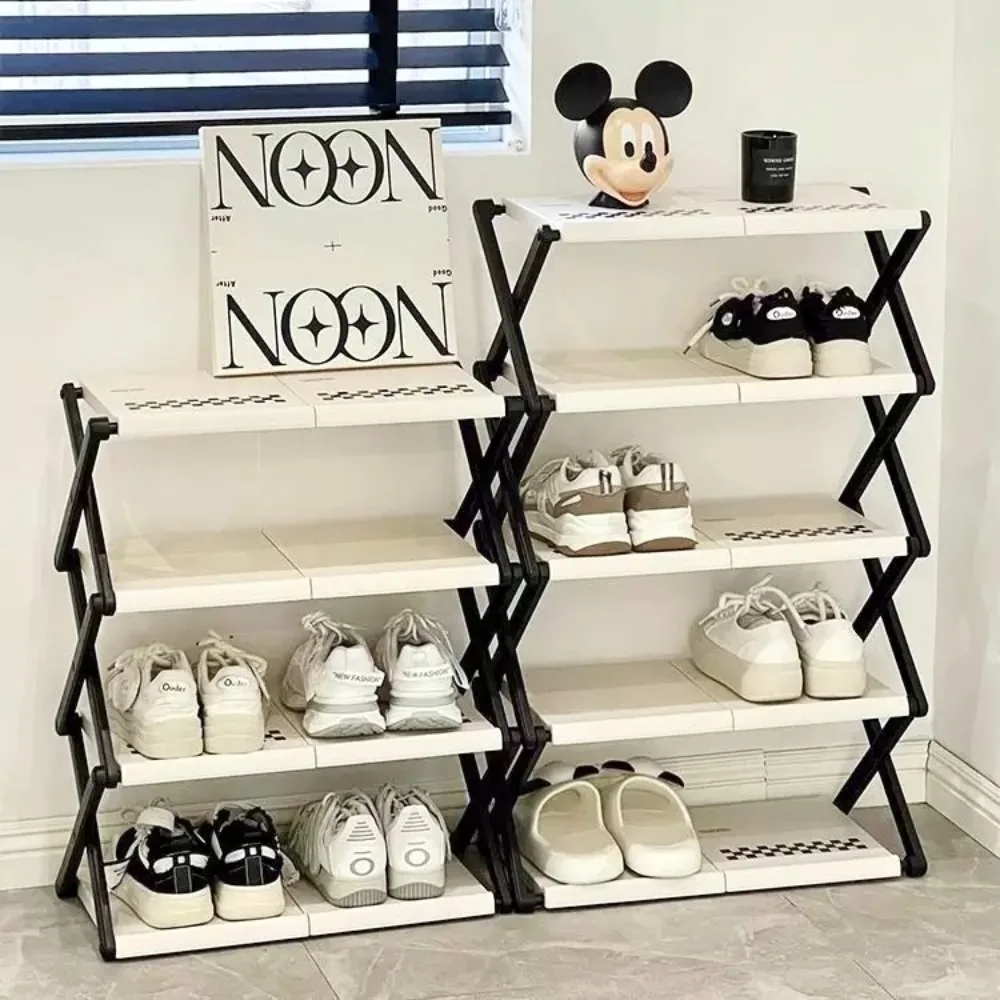 

Foldable Shoe Shelf Dormitory Shoes Storage Simple Shoe Case Shoe Organizer Containers Multifunctional Shoe Rack Home Organizer