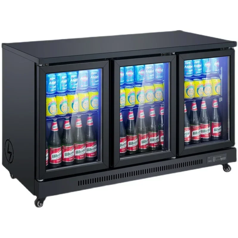 Bar Beer Cabinet Refrigerated and Fresh Display Cabinet Desktop Refrigerator Commercial Beverage Cabinet Embedded Freezer