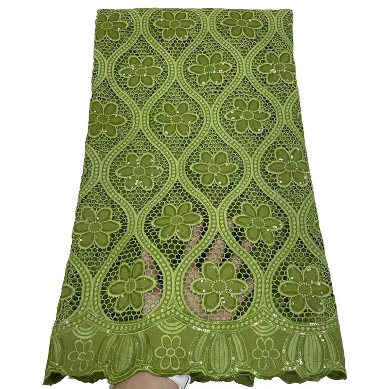 

French Guipure Chiffon Lace Fabric 2022 High Quality Lace African Lace Fabric With Sequins For Wedding Women TS1311