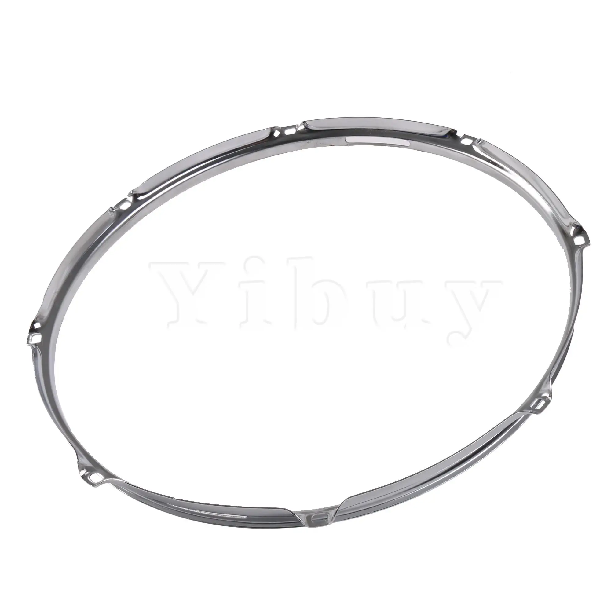 

Yibuy Percussion Drum Hoop Metal Ring for DIY Repair 14" 8 Lug Lower Circle