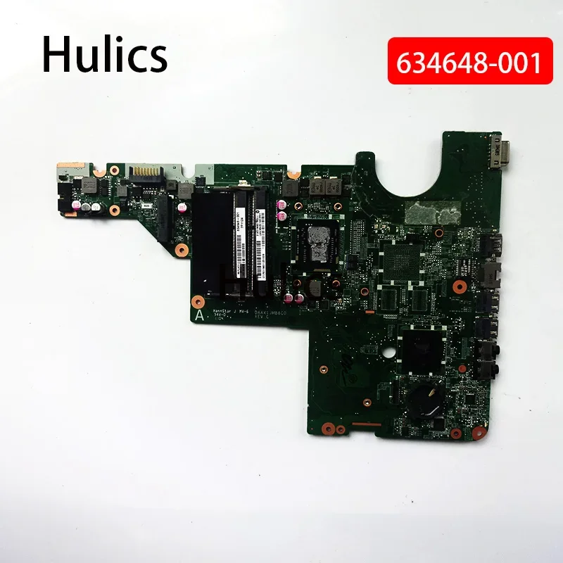 

Hulics б/у 634648 -001 DAAX1JMB8C0 Основная плата для HP Compaq G62 CQ42 CQ62 DV6-2000, материнская плата для ноутбука I3-350M, процессор DDR3 HM55