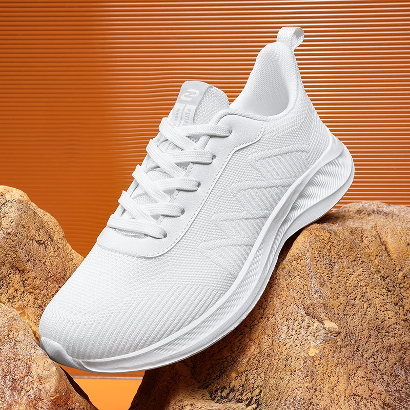 Athletic Casual shoes Mens Shoe Breathable Lightweight Jogging Shoes Walking Sneakers Mens Knitting Upper Outdoor Sneaker