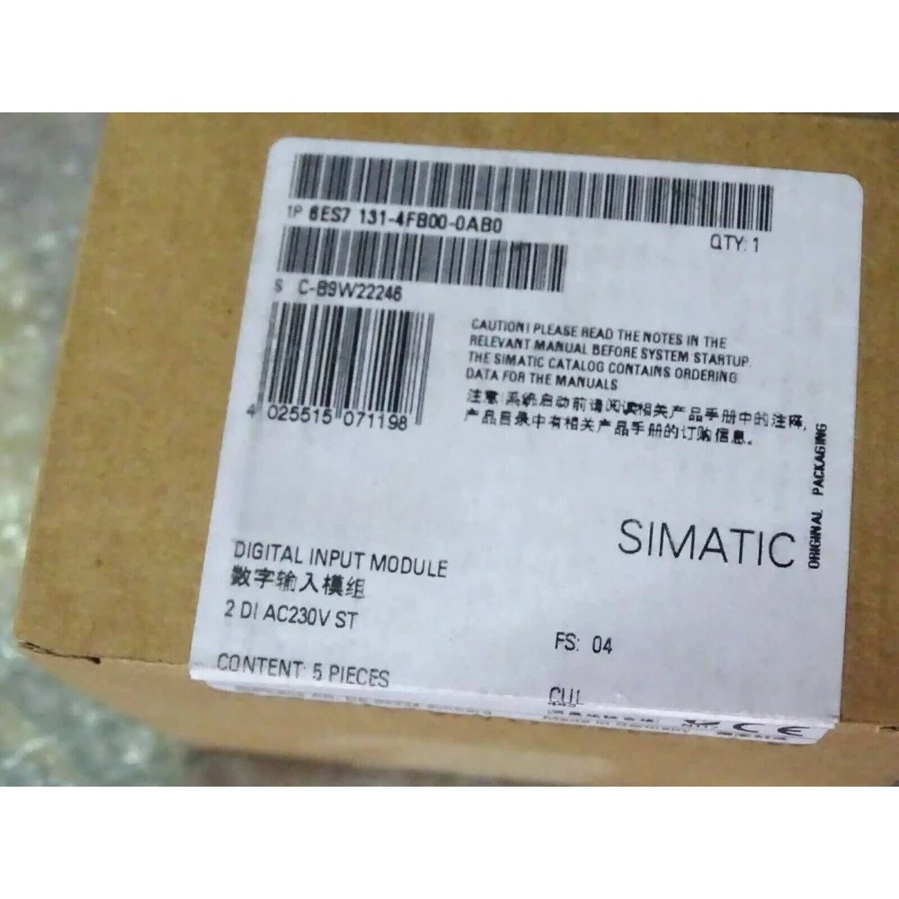 New 6ES7 131-4FB00-0AB0 6ES7131-4FB00-0AB0 SIMATIC DP Modules for ET200S