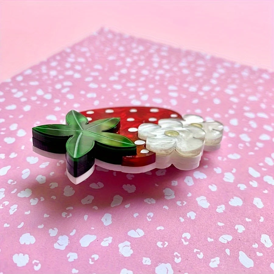 Fruits Brooches Pins Strawberry Pins Cute Fruits Lapel Pins Brooches Pin Badges for Girls Women Clothing Backpacks Jackets Hats