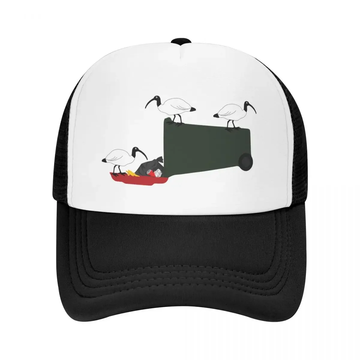 Bin Chickens Eating Lunch on Sea Blue Baseball Cap Hood New In The Hat Mens Tennis Women's