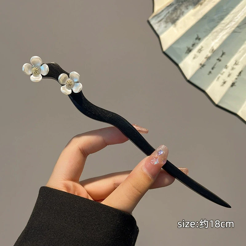 2025 estilo chino borla palo de pelo para mujer Clip de pelo alfileres flor horquillas hechas a mano encanto sombreros joyería accesorios para el cabello