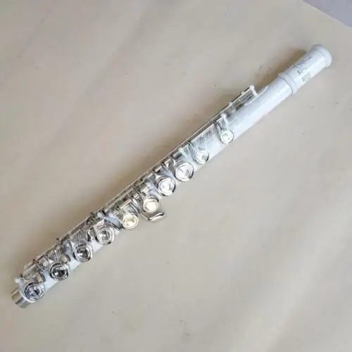 Flute 16 Closed Cell C Key E Key Split Nickel Plated Band White