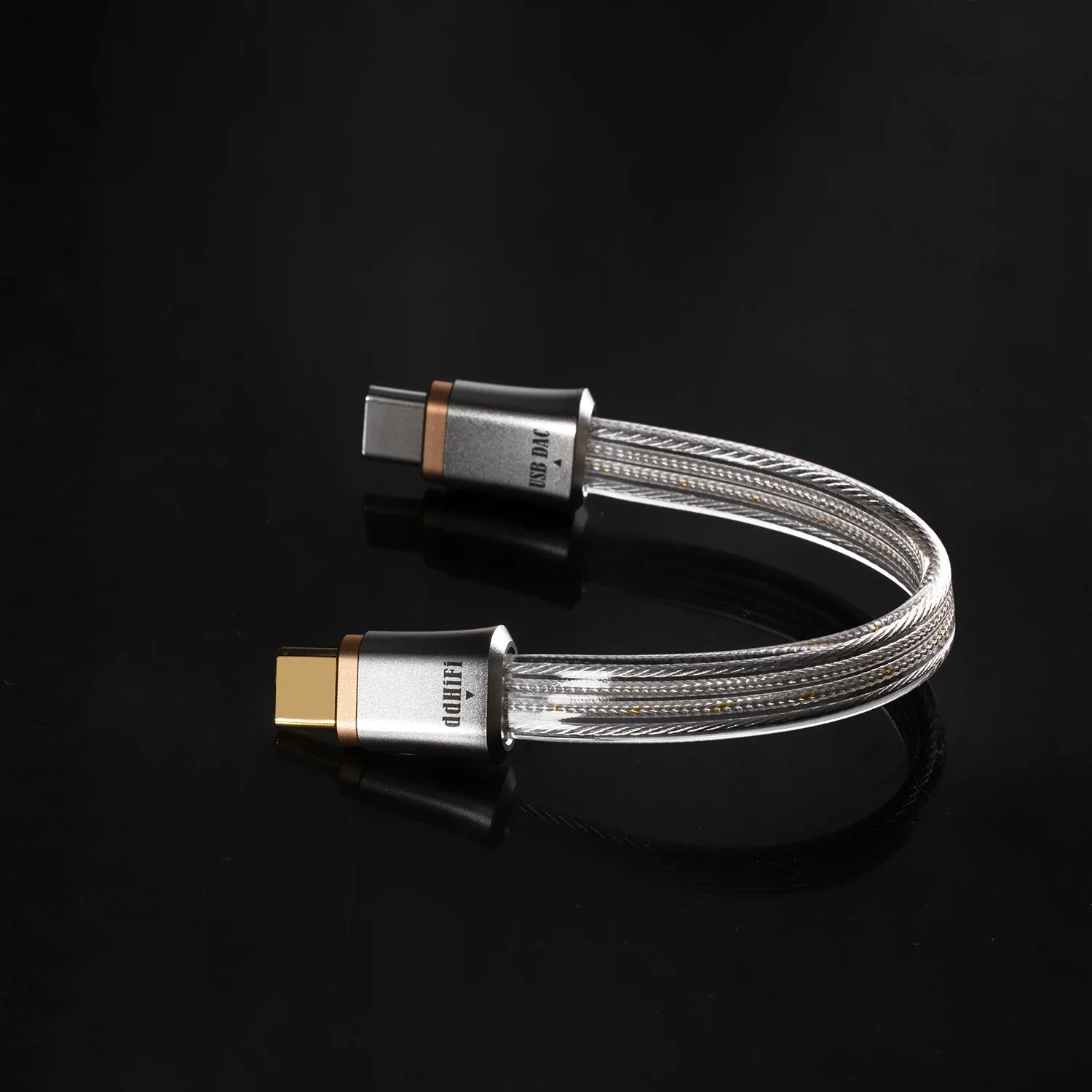 ddHiFi TC19CC (Comet) Flagship Pure Silver USB-C to USB-C OTG