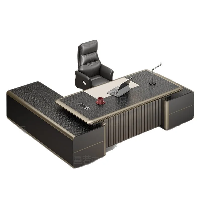 Aluminum alloy desktop desk, simple modern chairperson's desk