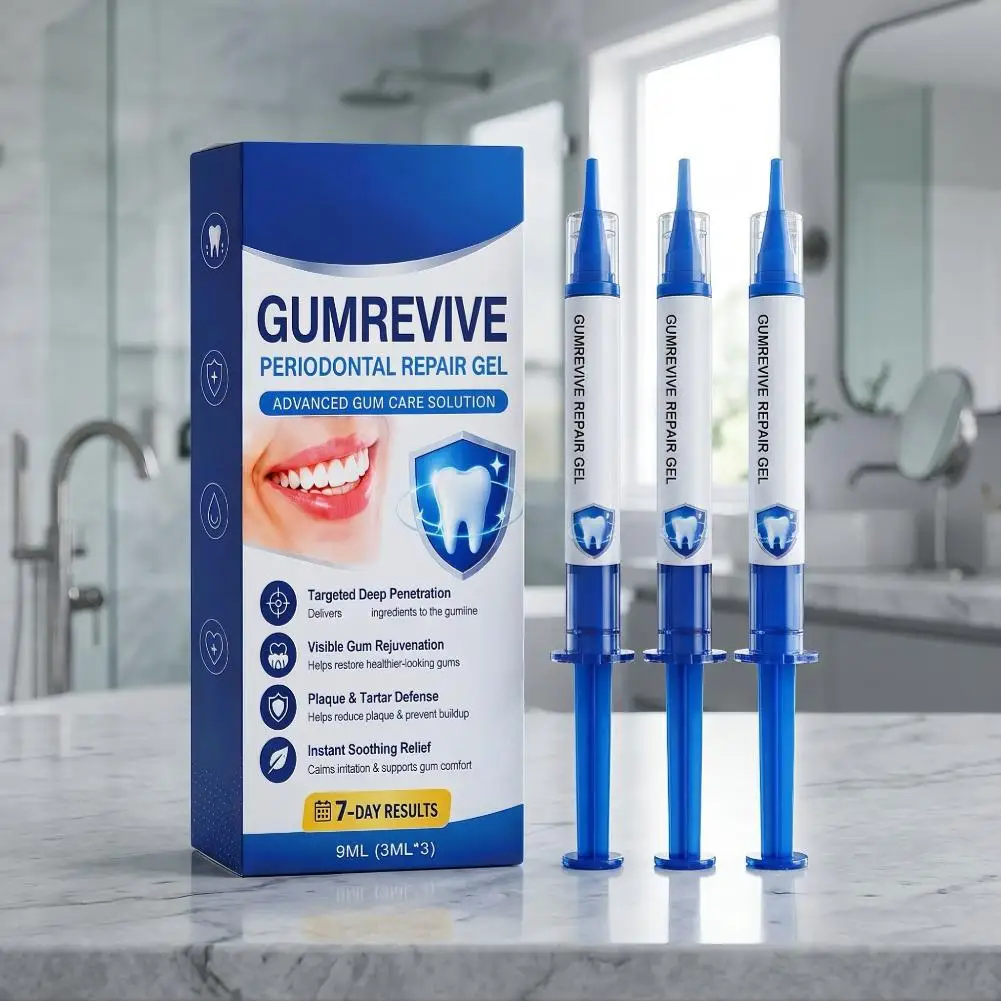 GUMREVIVE Dental Care New Advanced Instant Needle Tube Gum Gel Reduce Plaque Tartar Deep Gum Restoration Periodontal Repair Gel