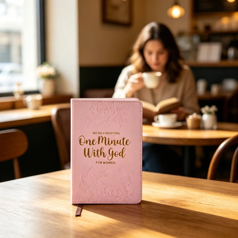 2026 Une Minute avec DIEU pour les Femmes - Prières quotidiennes pour les Femmes 365 Jours, Édition en Cuir Rose