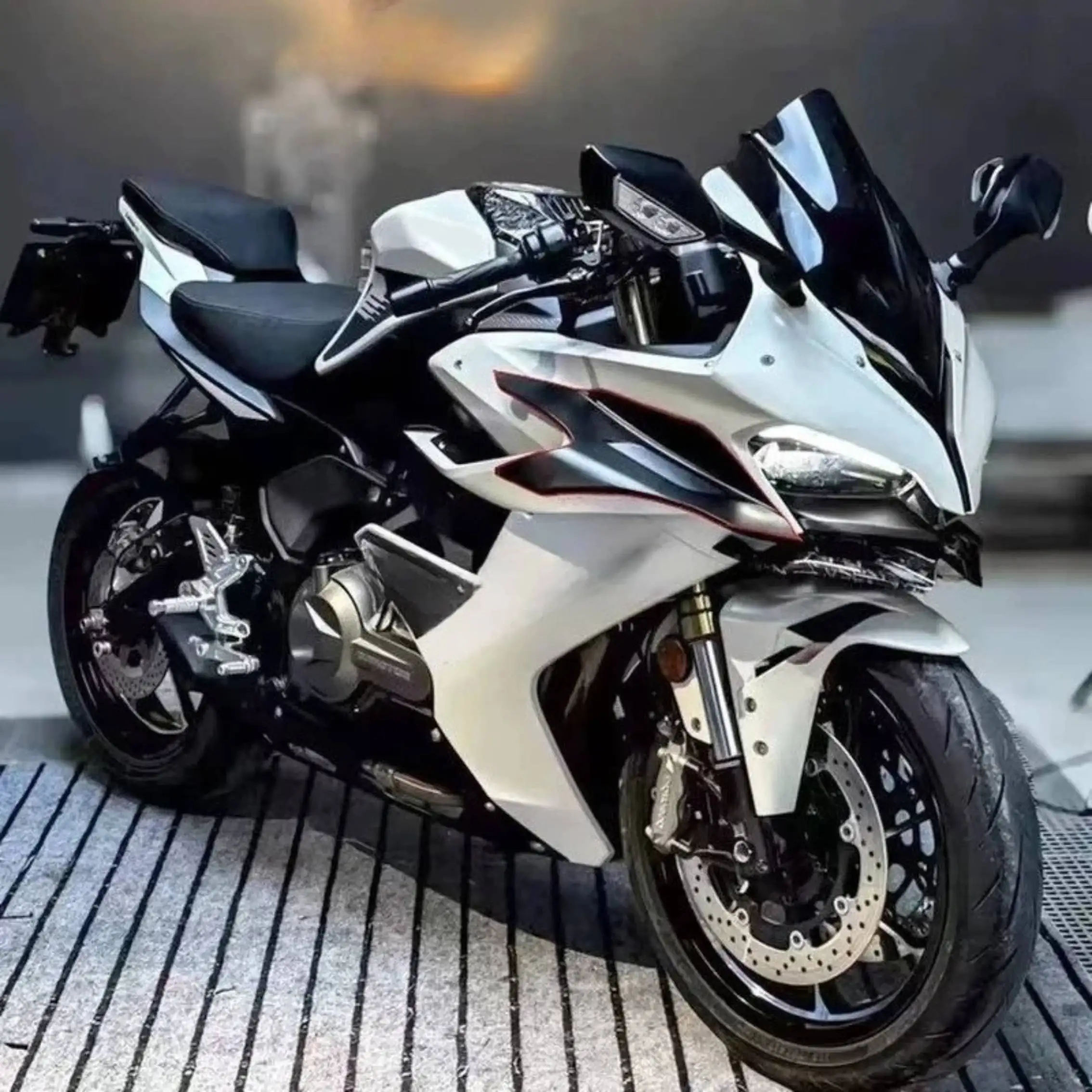 

FOR QJMOTOR SRK125R/800RR CFMoto 800NK Motorcycle Refitted Spoiler Competitive Winglet Fixed Fairing Wing Side Wing Accessories