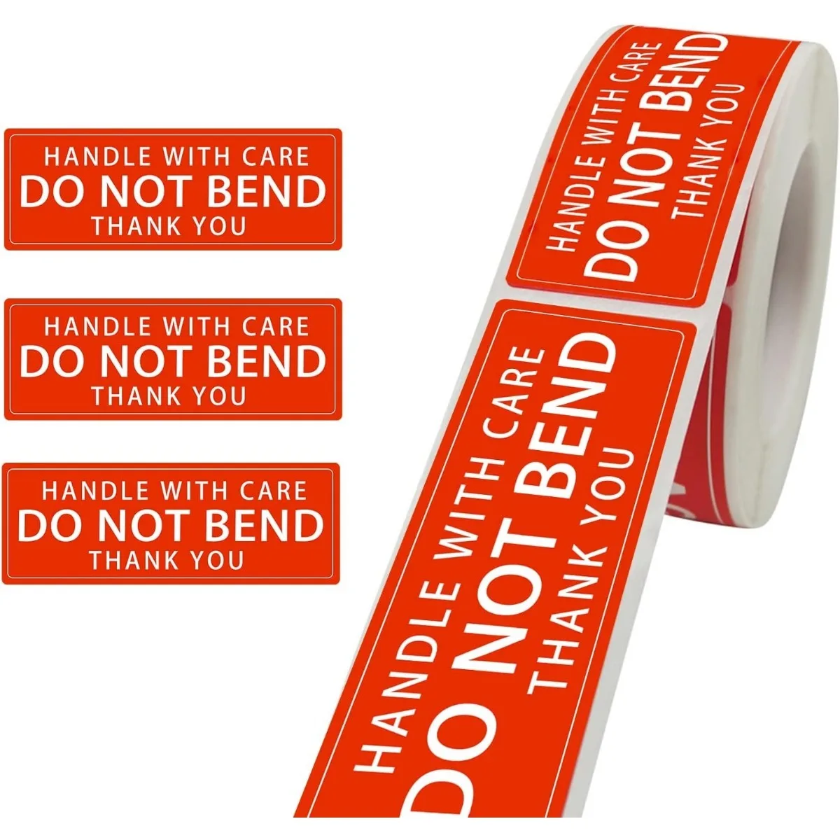 25x45/76x50mm Fragile Labels Waterproof/Tear-Resistant Stickers Thanks Icons for Logistics/Glass/Furniture/Electronics