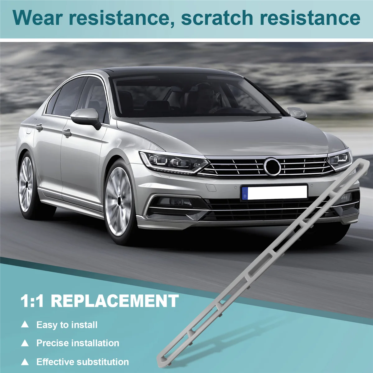 # 69A 自動車部品 & アクセサリー、サンルーフ サンシェード ハンドル クラスプ フォルクスワーゲン ニューパサート グレー、グレー