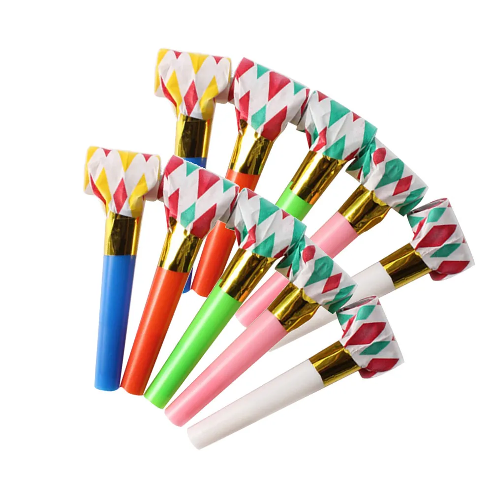 

50 шт. праздничных дудок-драконов для детей, на день рождения, свадьбу, праздничные торжества, случайный цвет