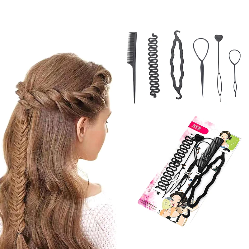 Magic Hair Styling Tools Set DIY Braiding Braider Accessories Hairpin Twist Bun Barrettes Clips For Women Hairdressing