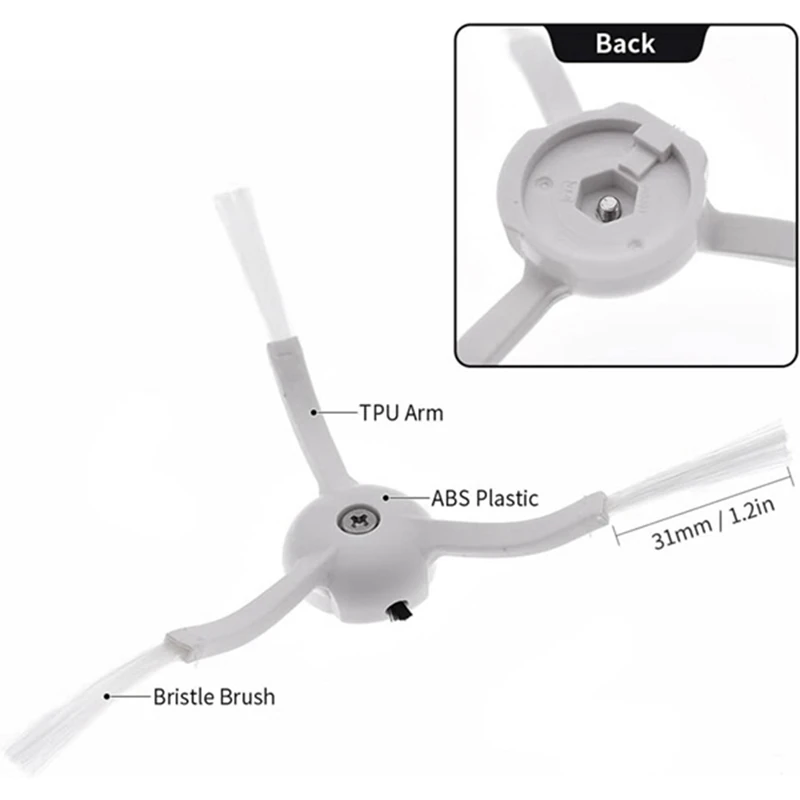 A44F-31Pcs Ultra Durable Accessories For Roborock Q Revo Sweeper Accessories