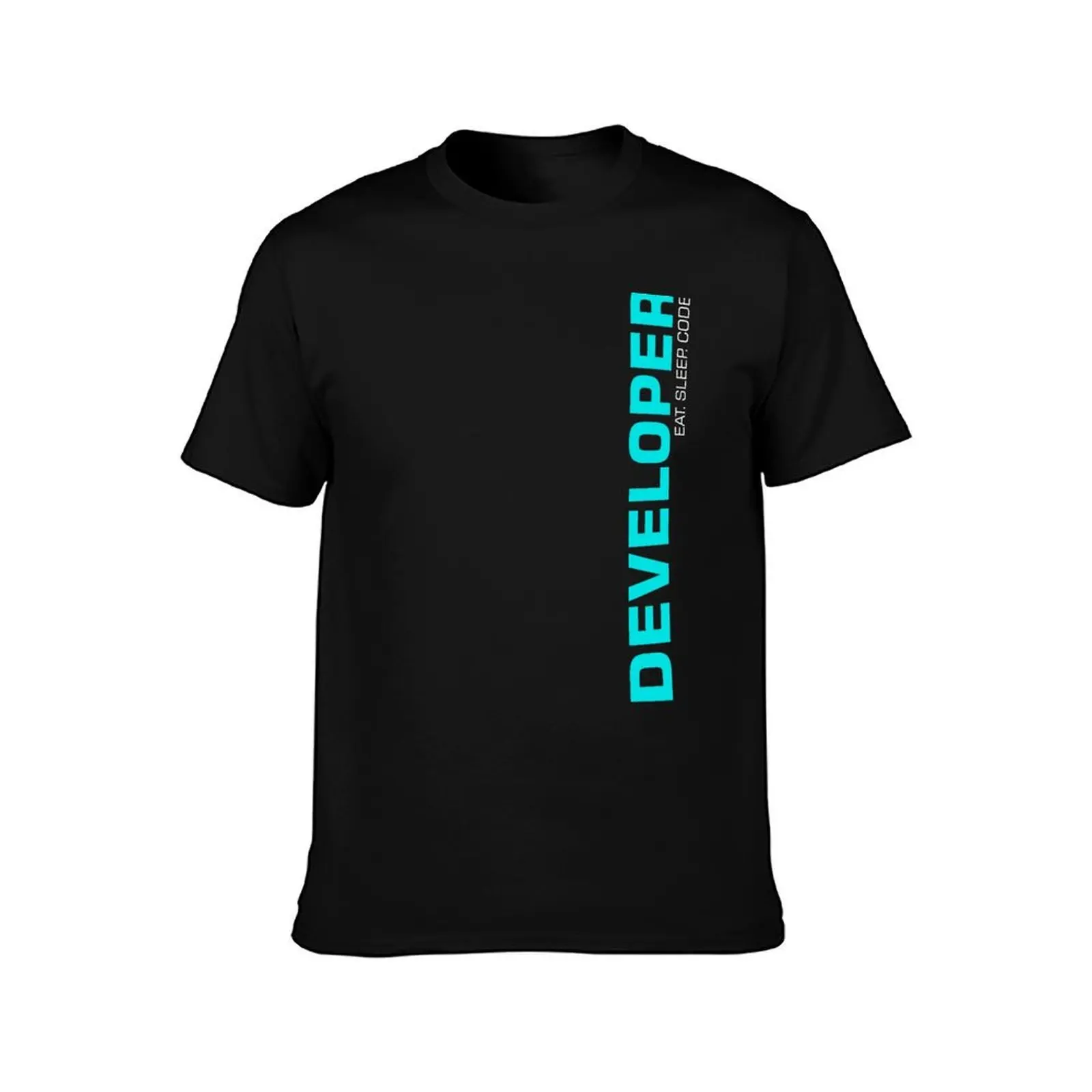 Eat Sleep Code Repeat Developer Programmer T-Shirt Plus Size Solid Color T-Shirt