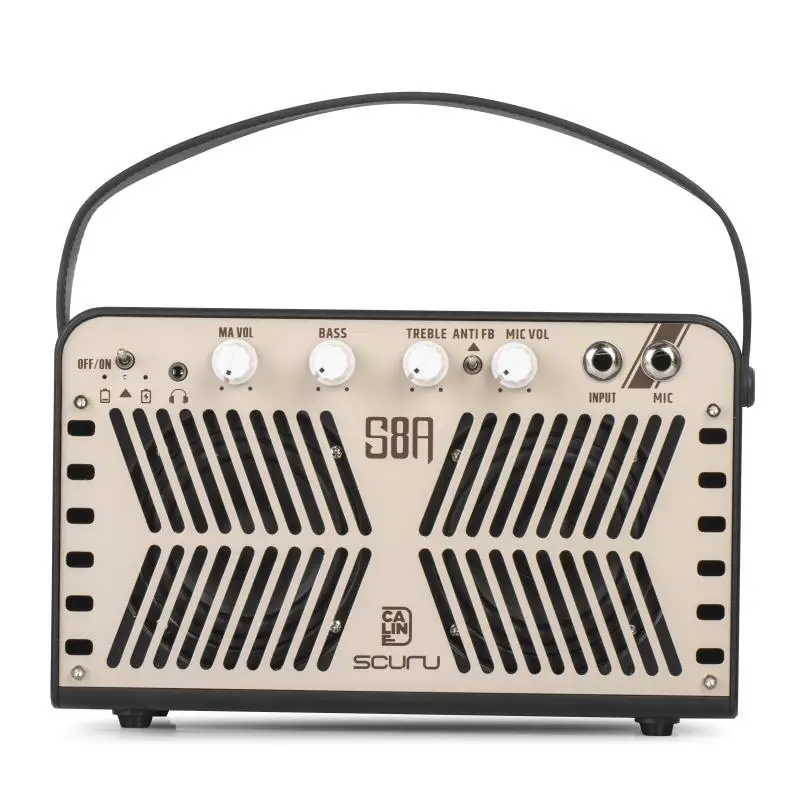 Caline Scuru S8A 20W Portable Battery Powered Acoustic Guitar Amplifier Acoustic Amp With Battery