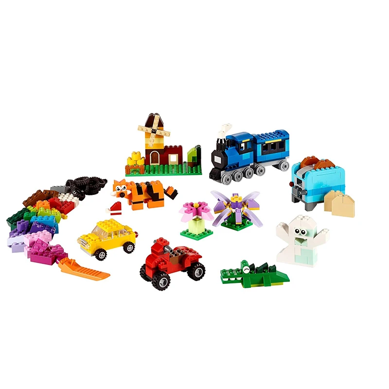 LEGO Classic Creative-10698 Large Building Block Box Building Block Toy Set, Room Decoration