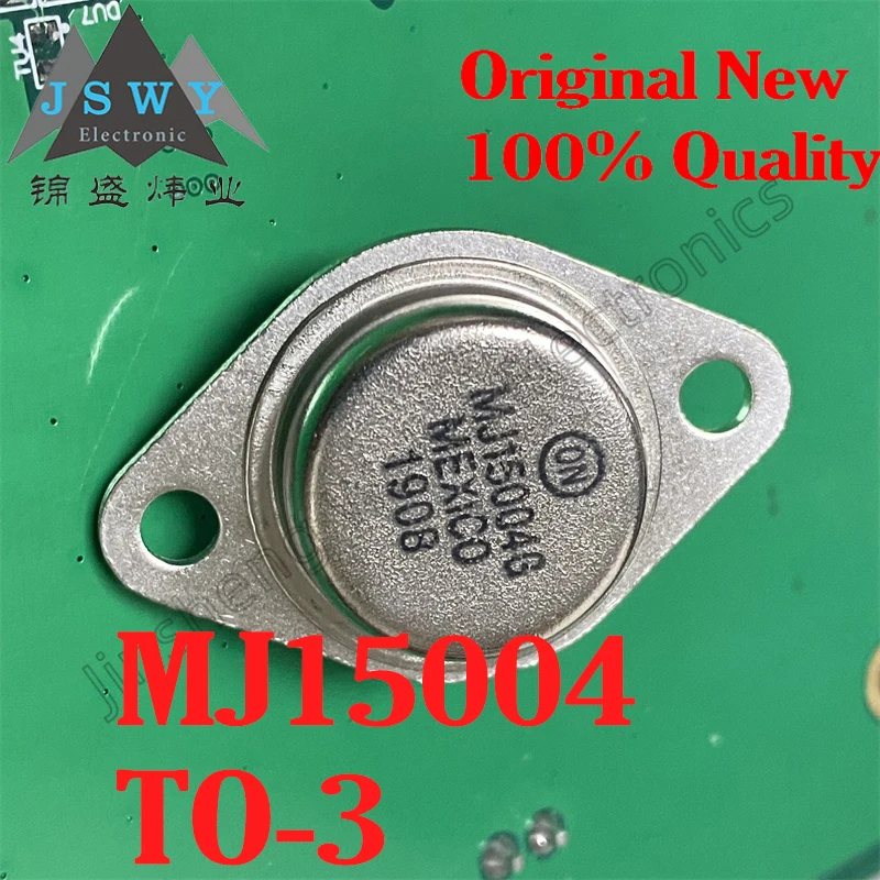

(10/50 pieces) MJ15004 TO-3 PNP power transistor, 20A 140V, 100% new, original, in stock, fast shipping.