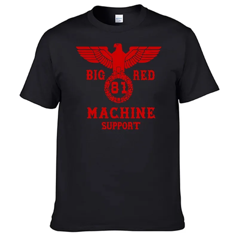 ادعم تي شيرت المحلي 81 Big Red Machine تي شيرت قطن 100% N08