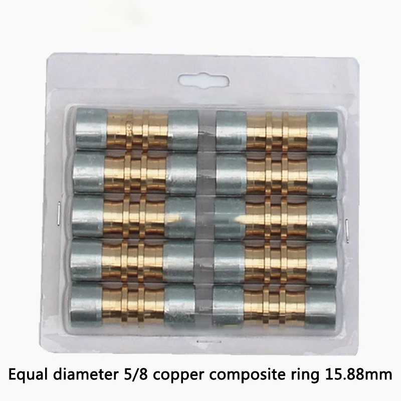 Air conditioning copper pipe joint quick closing composite ring