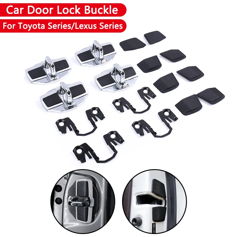 Door Lock Buckle Stabilizer Upgrade For Lexus Toyota Series RAV4 Camry Aqua Alphard C-HR Reiz Corolla Crown Harrier Land Cruiser