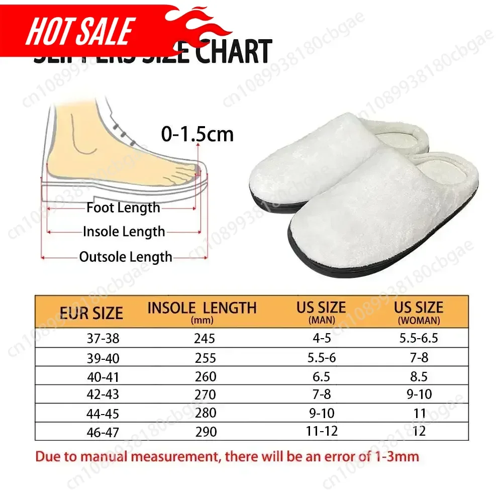 Quente legal brasil bandeira moda algodão chinelos personalizados das mulheres dos homens sandálias de pelúcia casual manter sapatos quentes chinelo térmico confortável