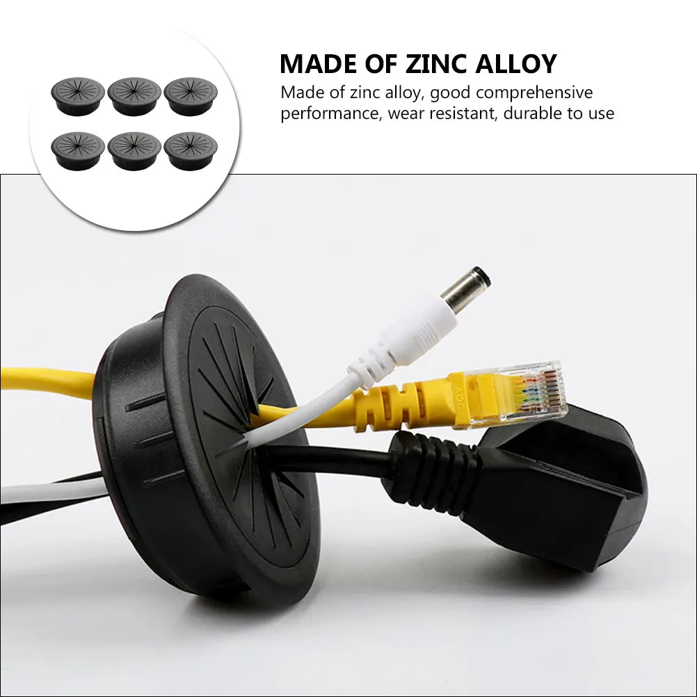 

Cable Hole Cover Desk Wire Grommet Desktop Management Computer Wiring Organizer