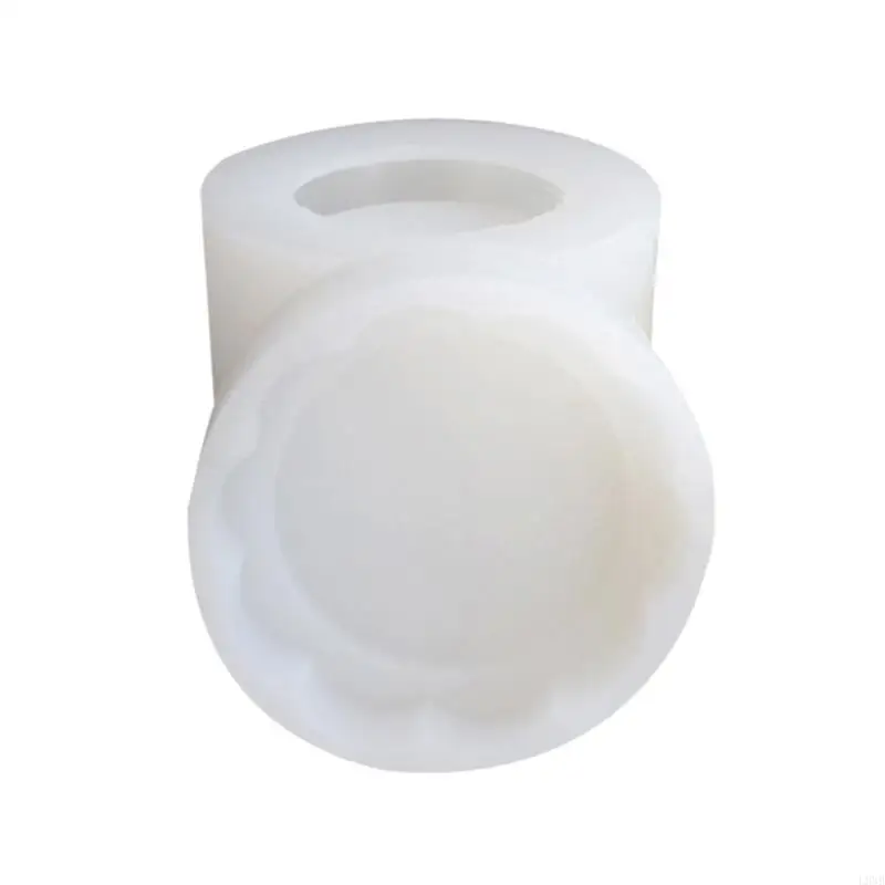 Caja almacenamiento L9NB con molde silicona tapa Aromaterapia que hace artesanía chocolate que moho