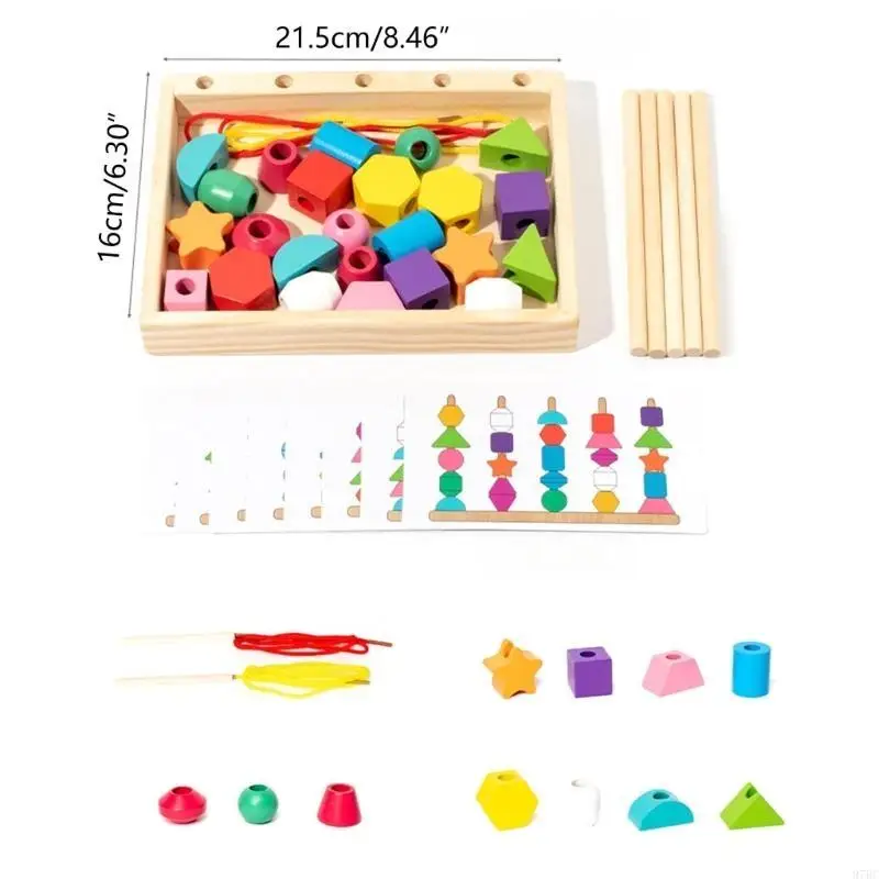 97BC Brinquedo Educacional para Crianças Blocos Cognição Geométrica Bloco Empilhamento Brinquedo