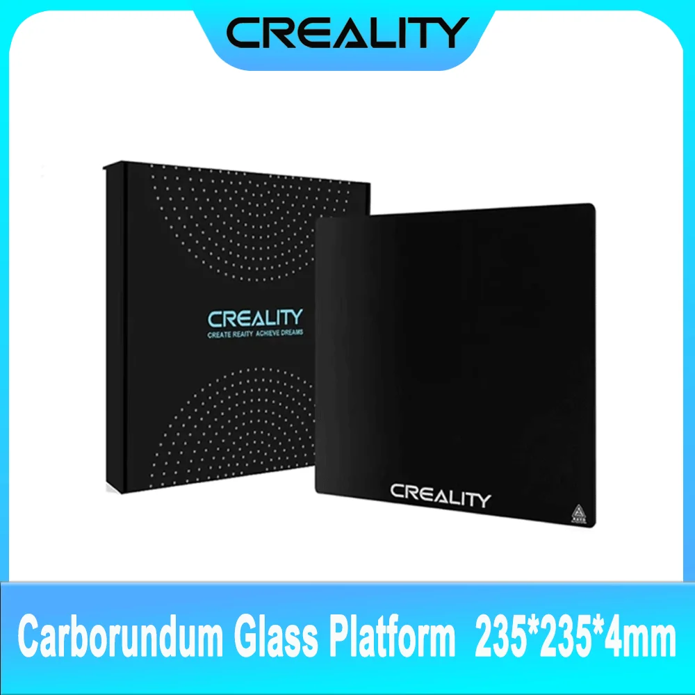 

CREALITY 3D Printer Ender-5 Pro/Ender 3V2 Carborundum Glass Bed Platform Plate 235*235*4mm Build Surface Glass Plate For Ender 3