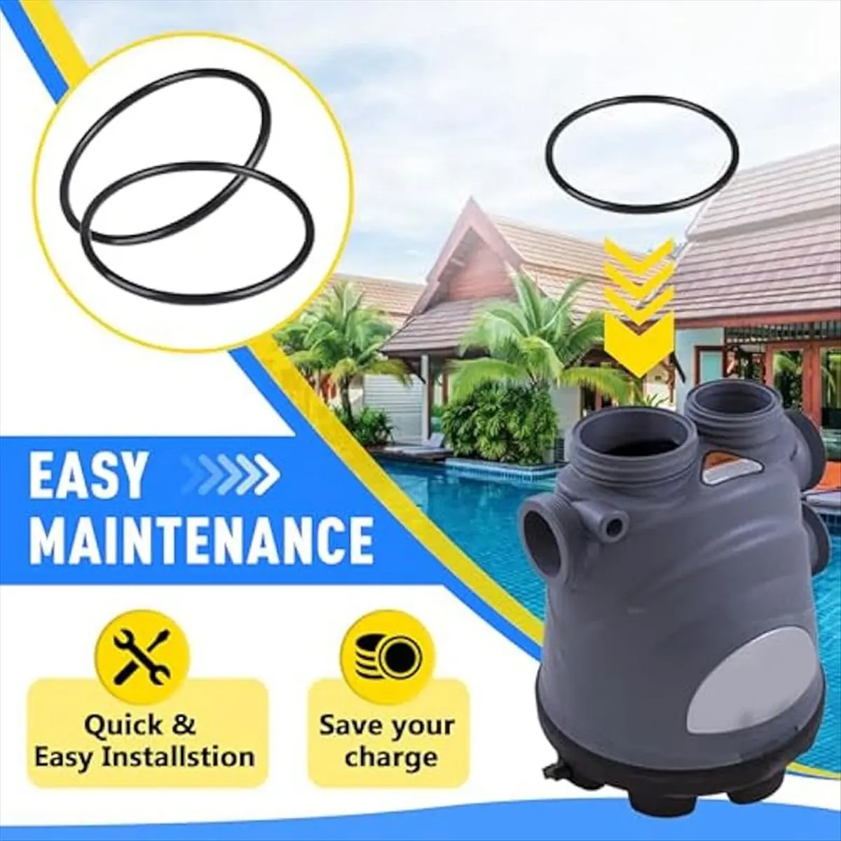 

Новые 6 шт. R0586300 уплотнительные кольца с большим воротником для Zodiac Nature 2 Fusion, мягкие, круглые, Vision Aboveground