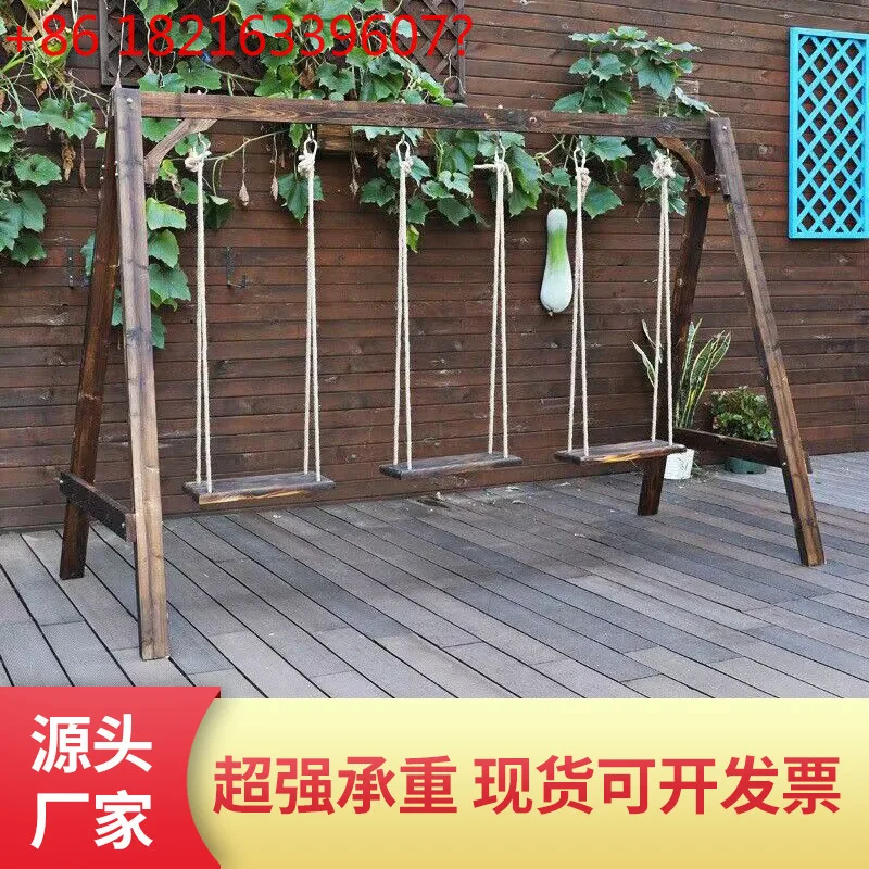 

Открытый двор Детские крытые бытовые качели Антикоррозионная деревянная головка Балкон Терраса