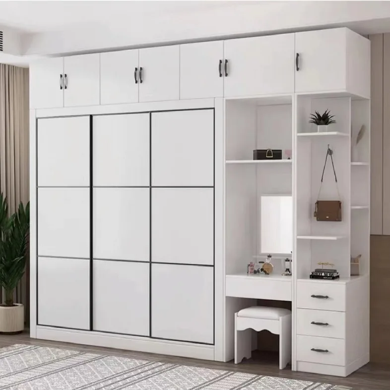 

Customizable Modern Simple Overall Wardrobe Sliding Door Home