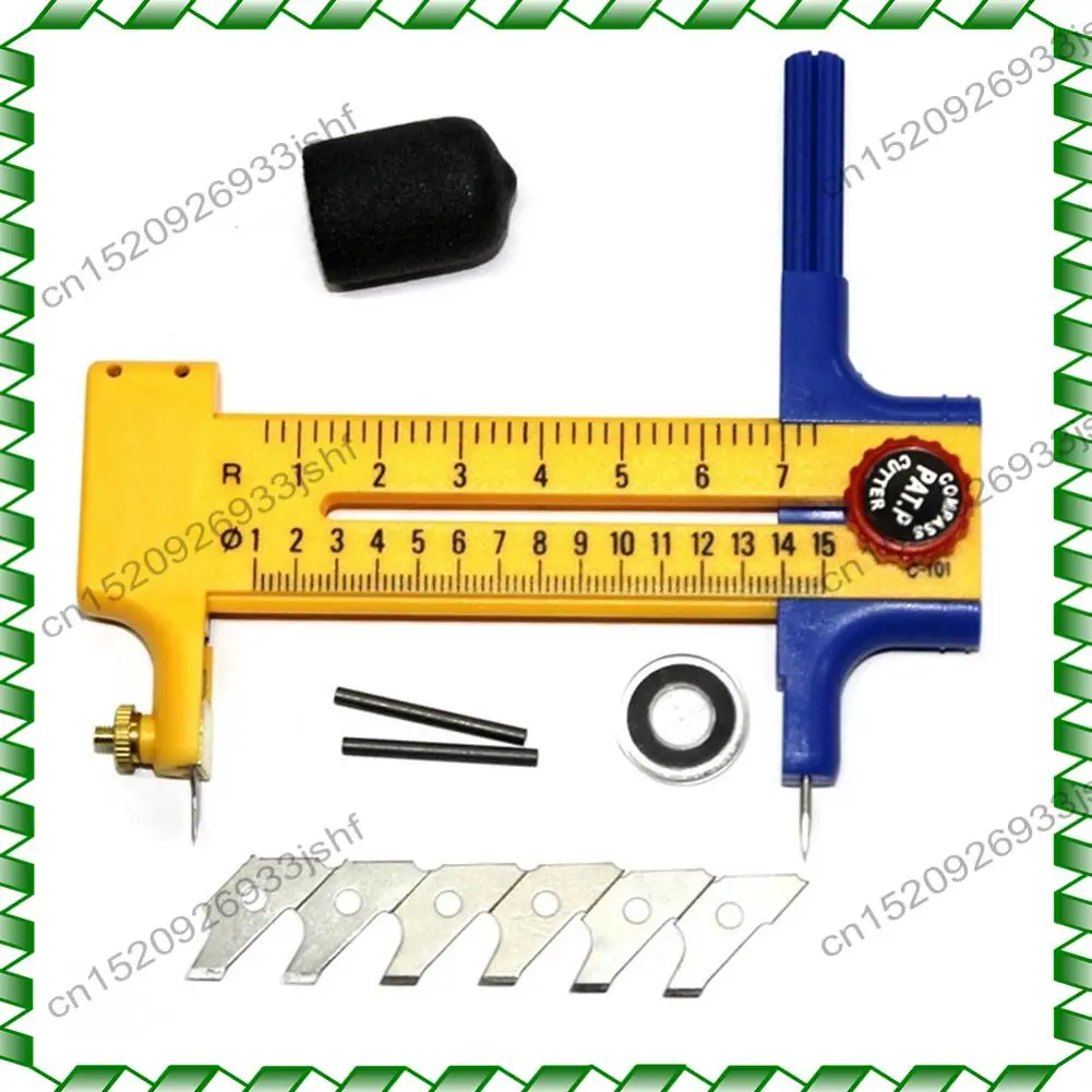

-BOFF Compass Circle Cutter Circular Cutting Tool Adjustable Compass Circle Cutter Cortador Circular Circle Cutter