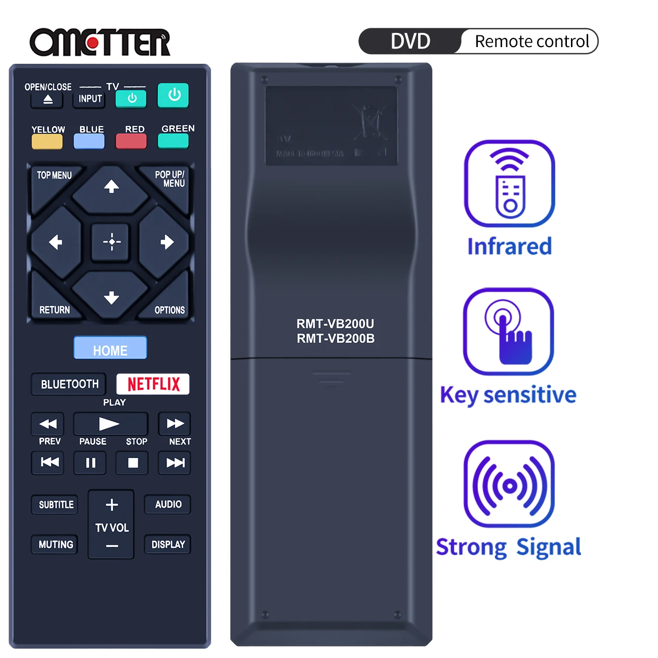 New for Sony BD Blu-Ray Remote Control BDP-S6700 BDP-BX670 RMT-VB200U RMT-VB200D RMT-VB200B