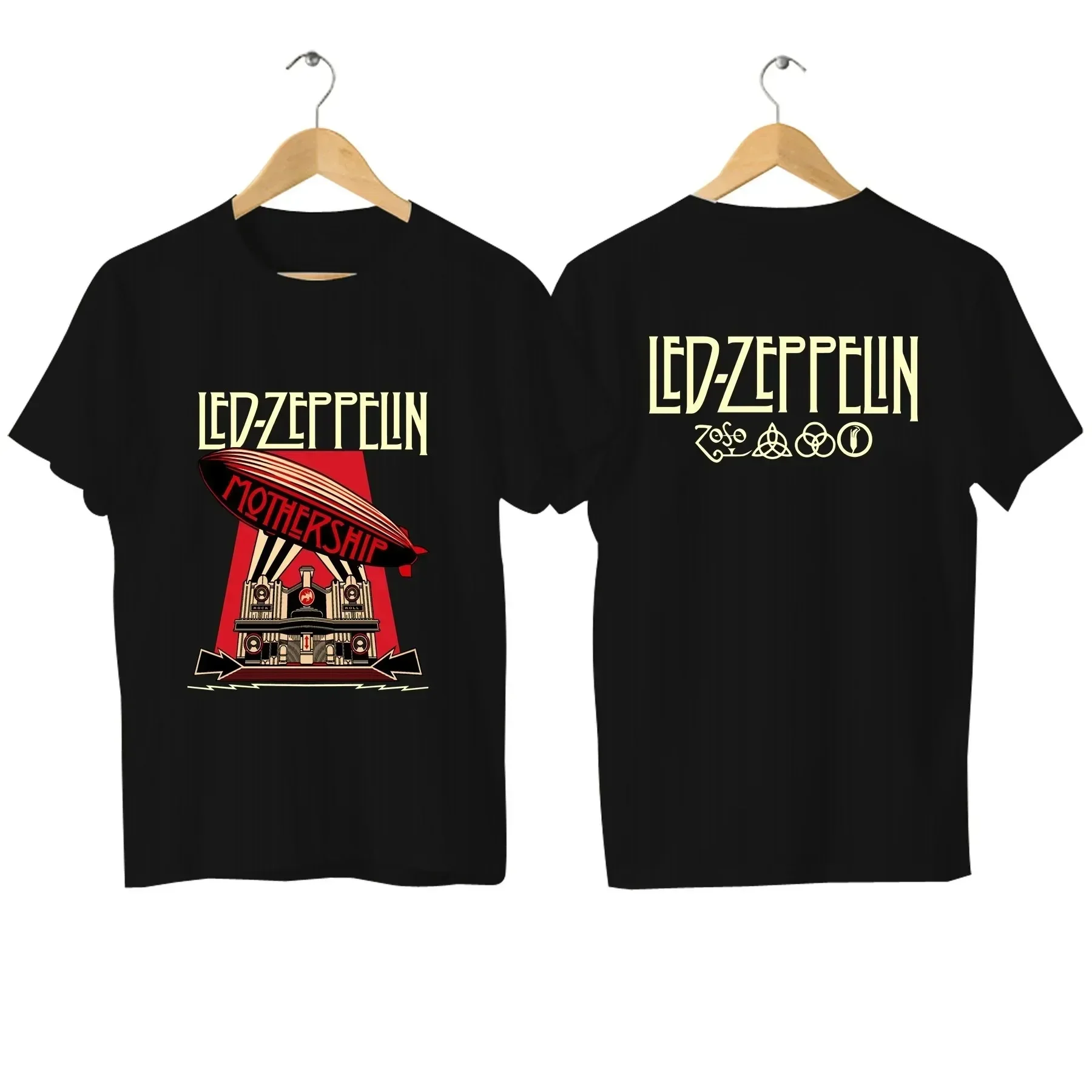 

2025 Men US 1975 Tour Flag T Shirt Casual Zeppelin T-shirt Graphic Oversized Sports Tops Led Comfortable Streetwear S-3XL